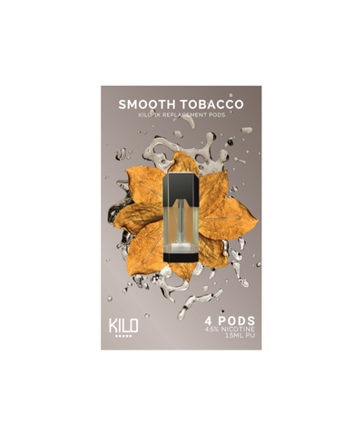 Kilo 1K Replacement Pods - (4 Pack) Smooth Tobacco