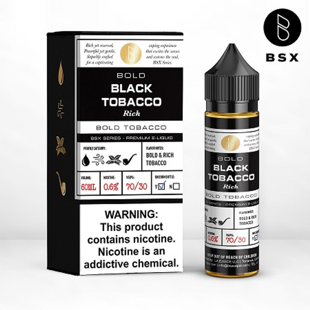 Bold Rich Black Tobacco by GLAS BSX E-Liquid